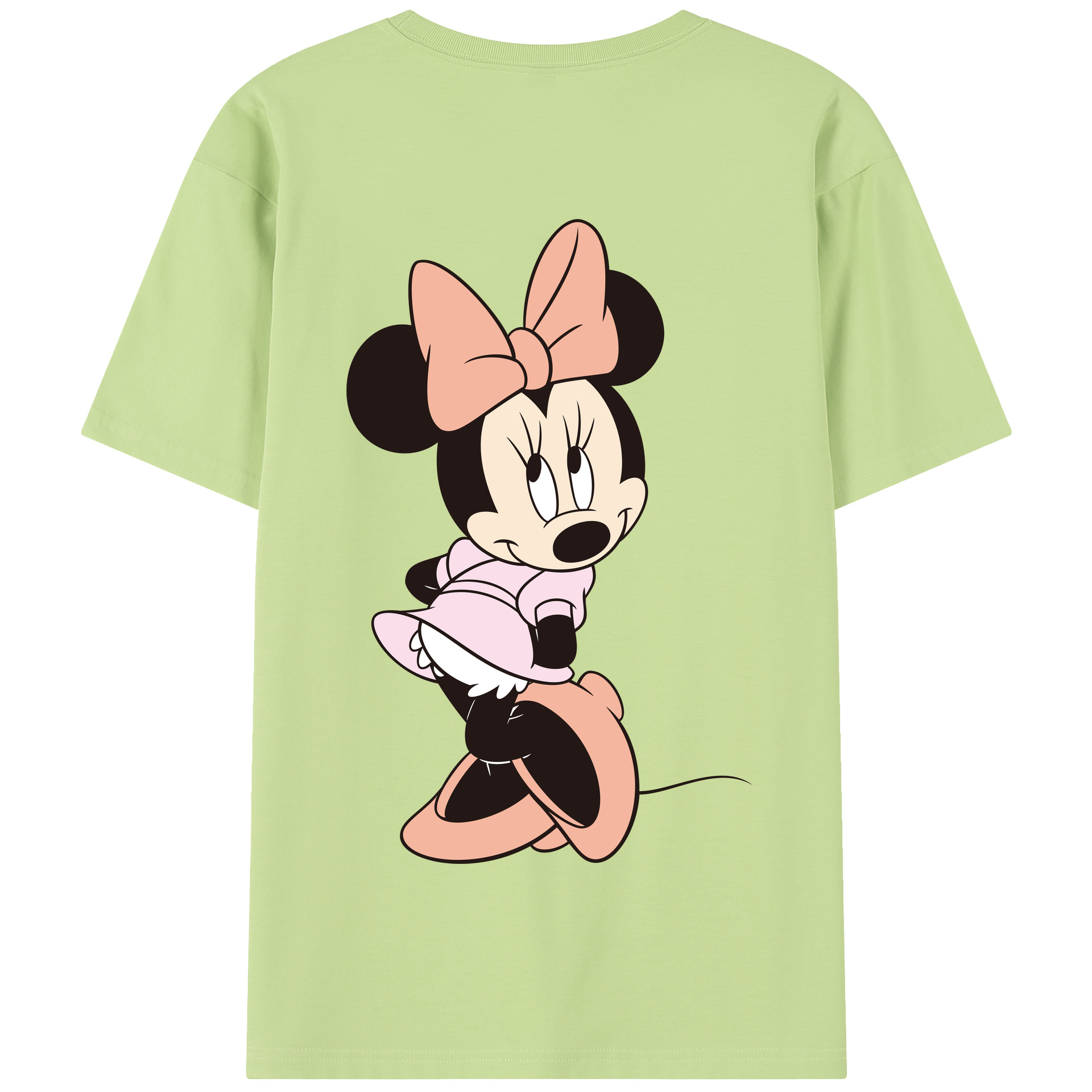 （画像用） ミッキーマウス Mickey Mouse 綿100％半袖Tシャツ（背面プリント）